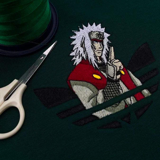 LIMITED Pervy Sage Jiraiya Custom Adidas EMBROIDERED T-Shirt