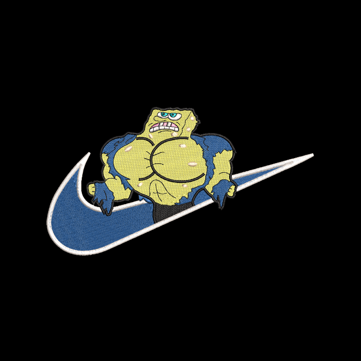 LIMITED SpongeBob Mr Olympia Embroidered Anime T-Shirt