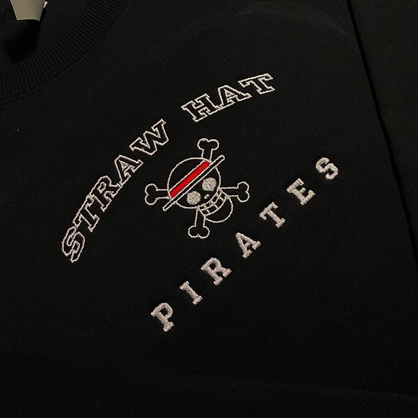 One Piece Straw Hat Pirates Embroidered Sweatshirt/Crewneck