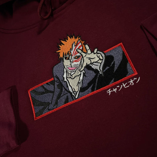 LIMITED Bleach Hollowfied Ichigo EMBROIDERED HOODIE