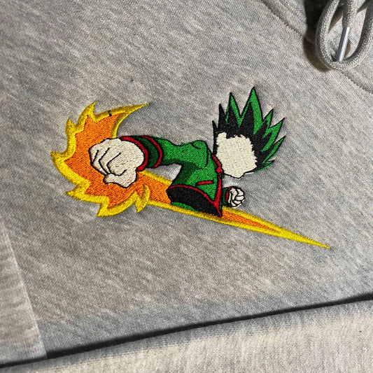 LIMITED HUNTER X HUNTER GON X EMBROIDERED ANIME HOODIE