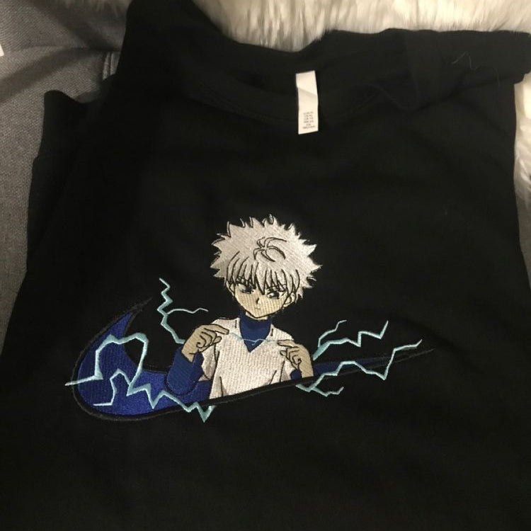 LIMITED Hunter X Hunter Killua Lightning EMBROIDERED HOODIE