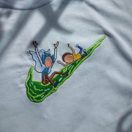 LIMITED Rick and Morty Slime Swoosh EMBROIDERED T-Shirt
