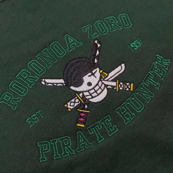 One Piece College Inspired EMBROIDERED T-Shirt