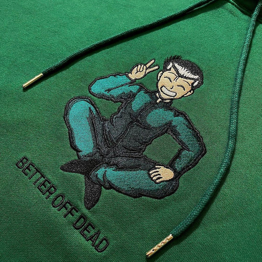 LIMITED Yu Yu Hakusho Yusuke Urameshi EMBROIDERED HOODIE