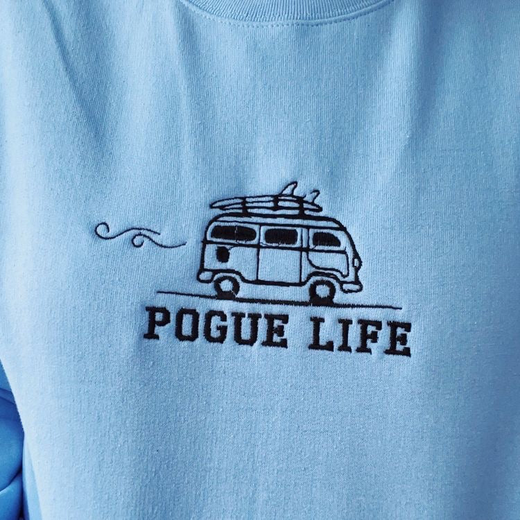 Pogue Life Embroidered Sweatshirt/Crewneck
