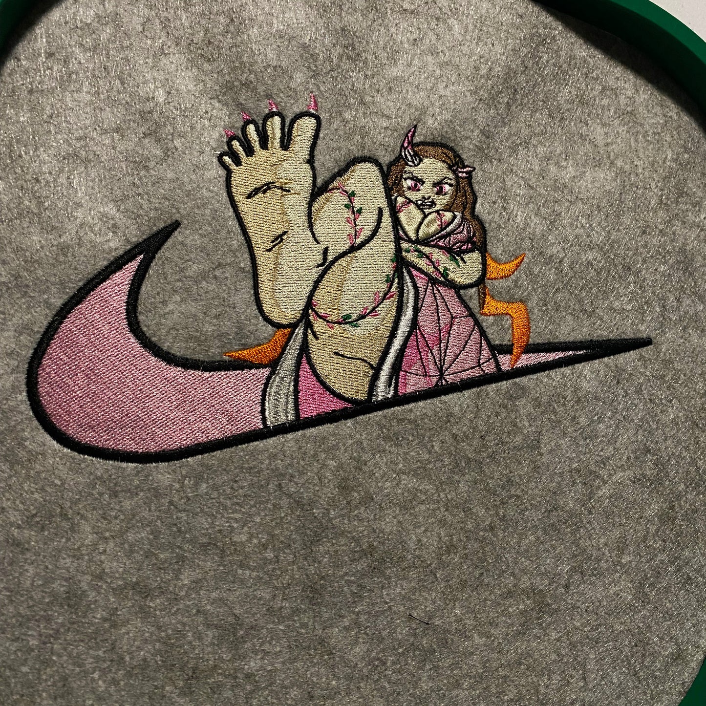 LIMITED Demon Nezuko Gyat EMBROIDERED GYM HOODIE