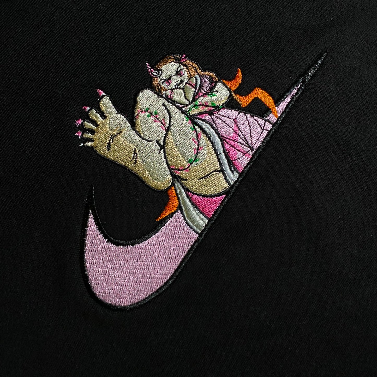 LIMITED Demon Nezuko Gyat EMBROIDERED GYM HOODIE