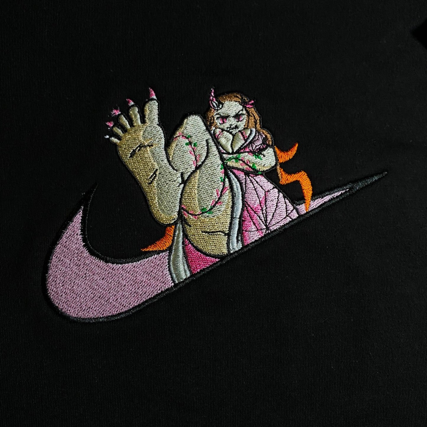 LIMITED Demon Nezuko Gyat EMBROIDERED GYM HOODIE