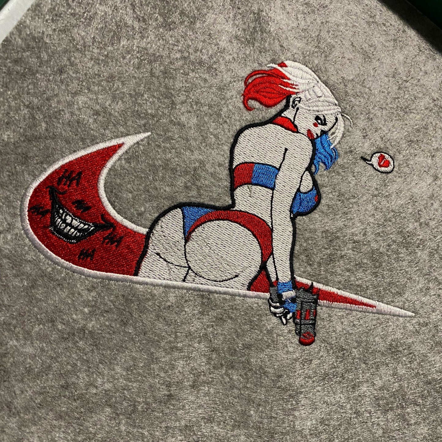 LIMITED Harley Quinn Gyat EMBROIDERED GYM HOODIE