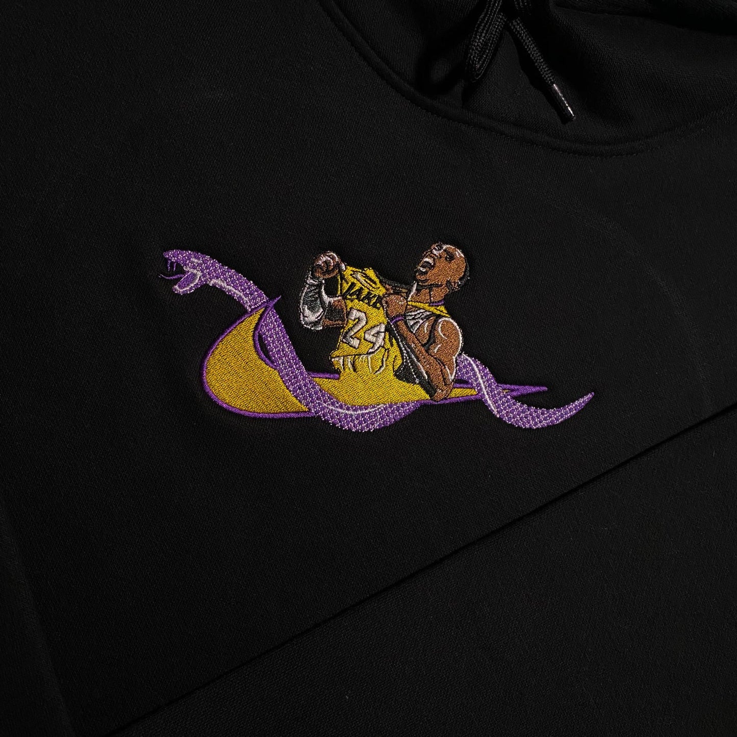 LIMITED Kobe Bryant 24 X Lakers Nation EMBROIDERED Gym HOODIE