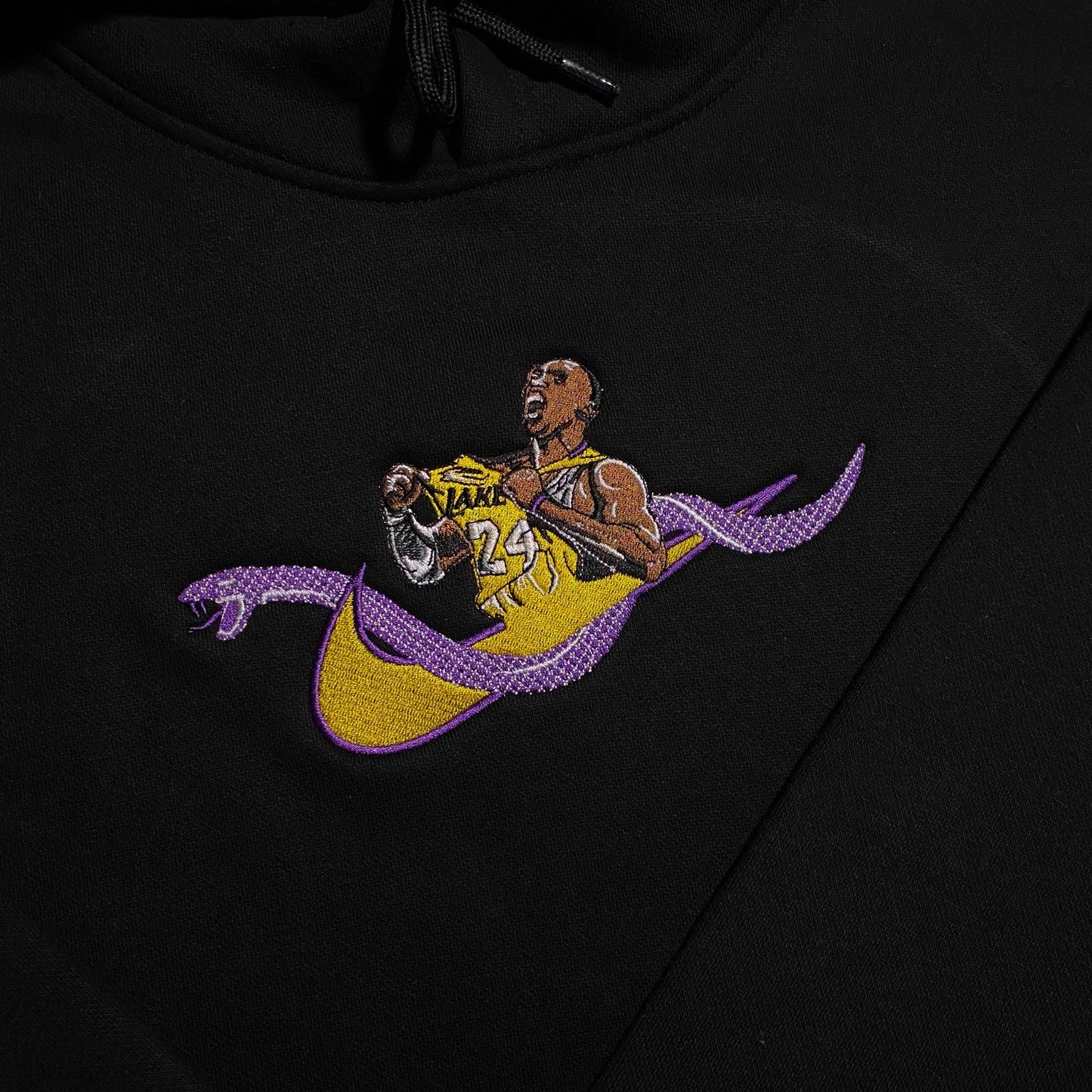 LIMITED Kobe Bryant 24 X Lakers Nation EMBROIDERED Gym HOODIE