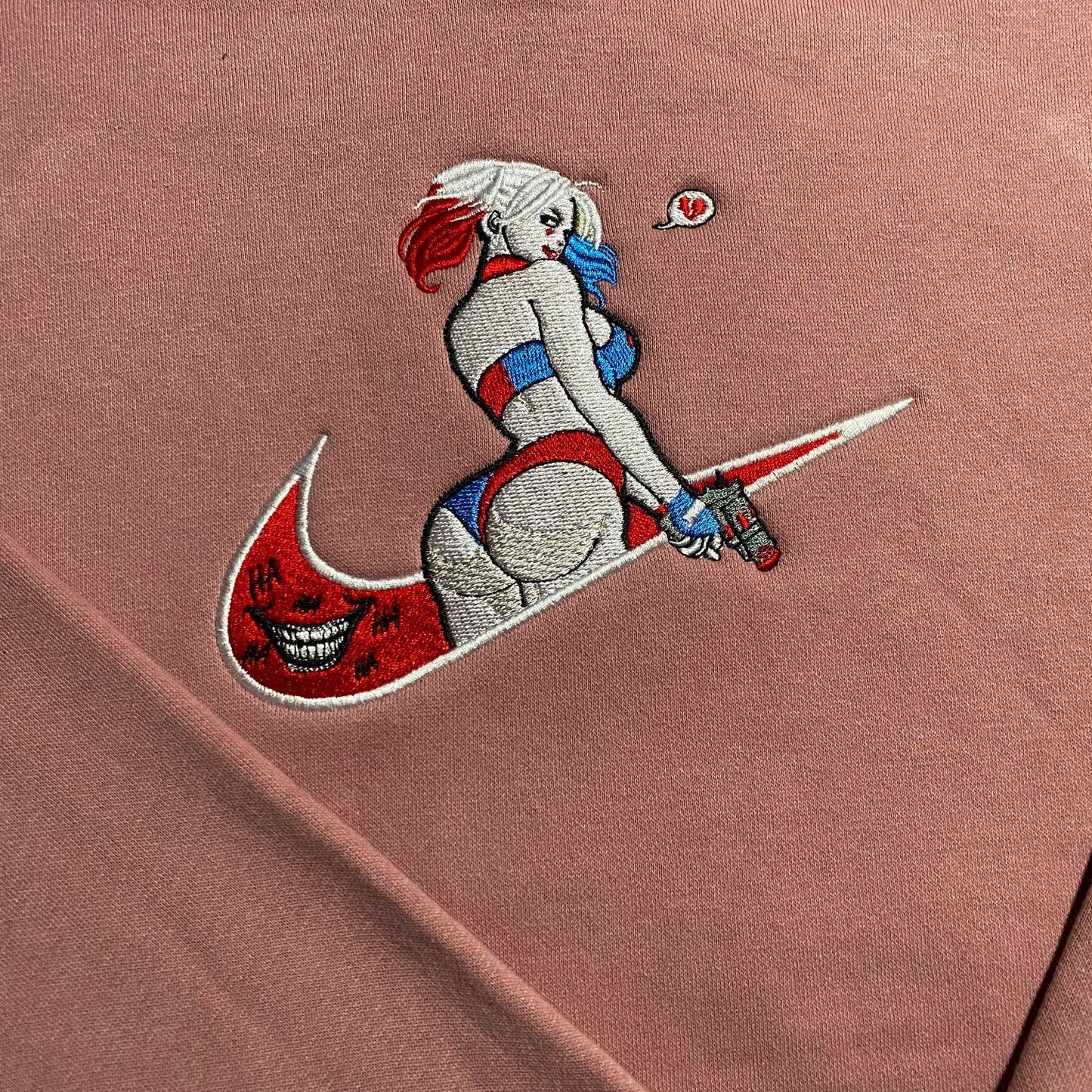 LIMITED Harley Quinn Gyat EMBROIDERED GYM HOODIE