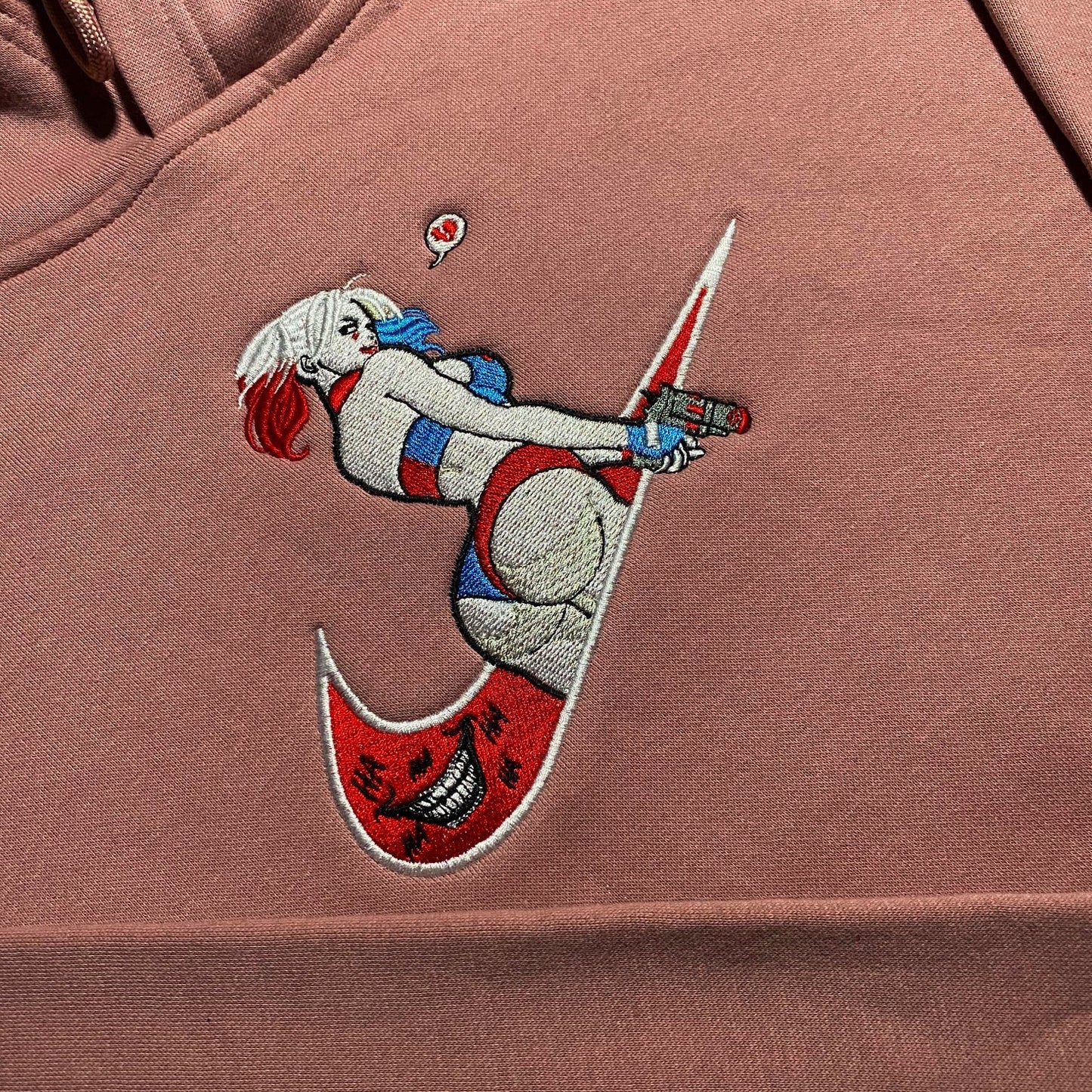 LIMITED Harley Quinn Gyat EMBROIDERED GYM HOODIE