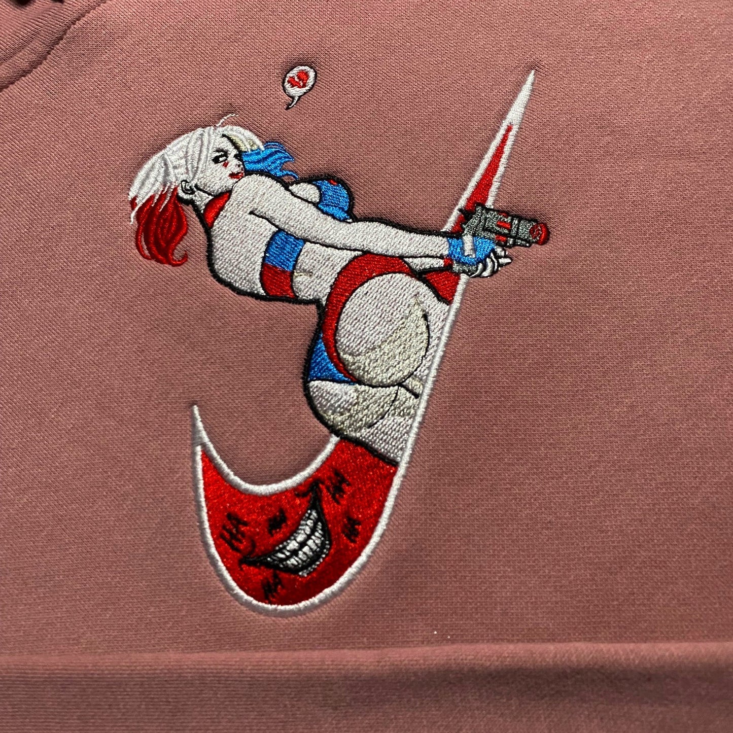LIMITED Harley Quinn Gyat EMBROIDERED GYM HOODIE