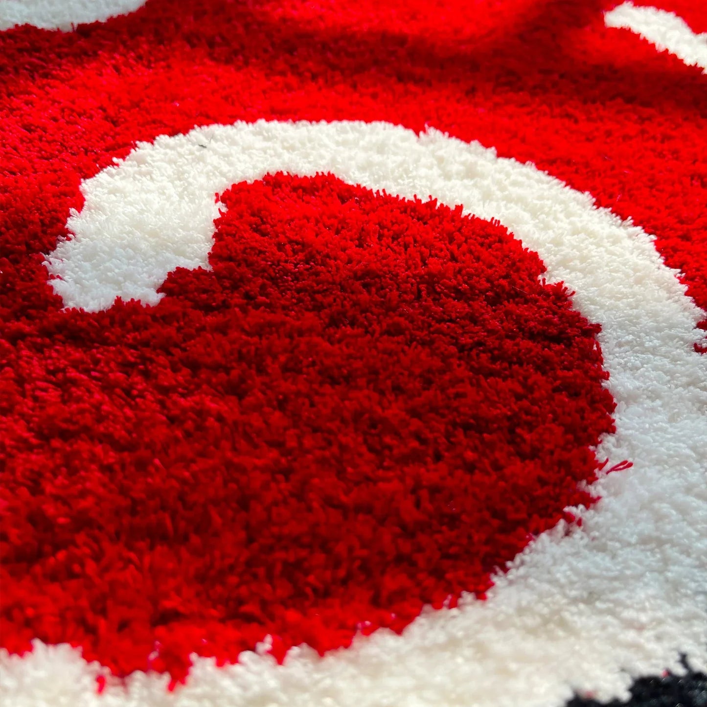 Red Akatsuki Clouds Handmade Rug