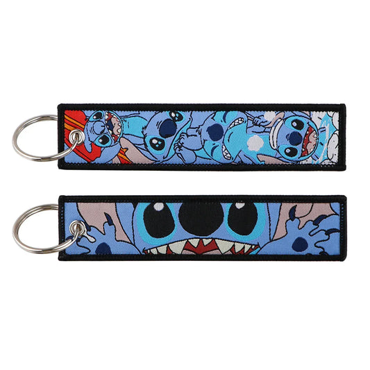 LIMITED Lilo and Stitch EMBROIDERED KEY CHAIN/TAG
